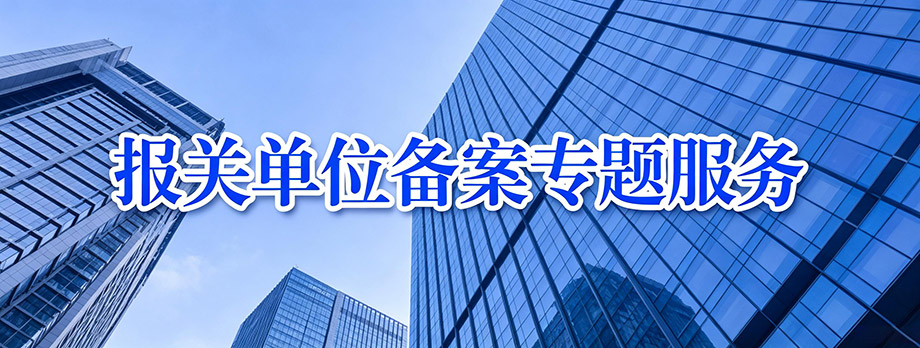 报关单位备案专题服务